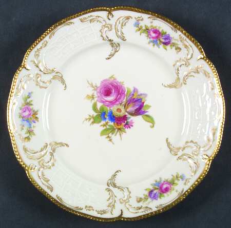 Diplomat (Center Gold) Bread & Butter Plate