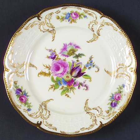 Diplomat (Center Gold) Bread & Butter Plate