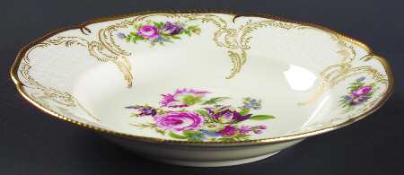 Diplomat (Center Gold) Rim Soup Bowl