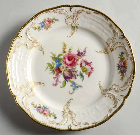 Diplomat (Center Gold) Dessert/Pie Plate