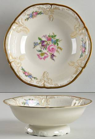 Diplomat (Center Gold) Large Candy Dish