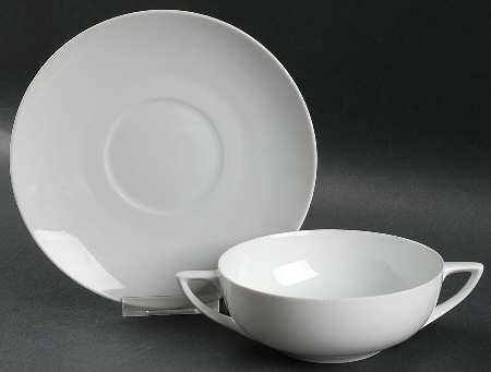Donatello Flat Cream Soup Bowl & Saucer Set