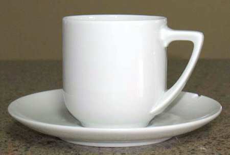 Donatello Flat Demitasse Cup & Saucer Set