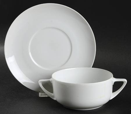 Donatello Flat Cream Soup Bowl & Saucer Set