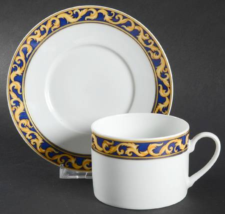 Doria Flat Cup & Saucer Set