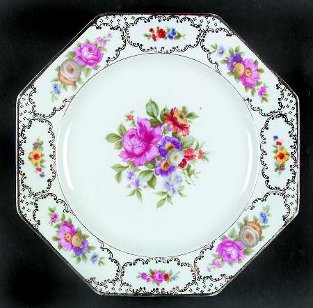 The Dresden Octagonal Luncheon Plate