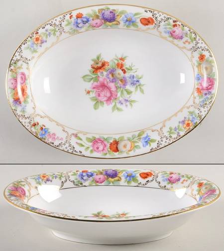 The Dresden 10" Oval Vegetable Bowl