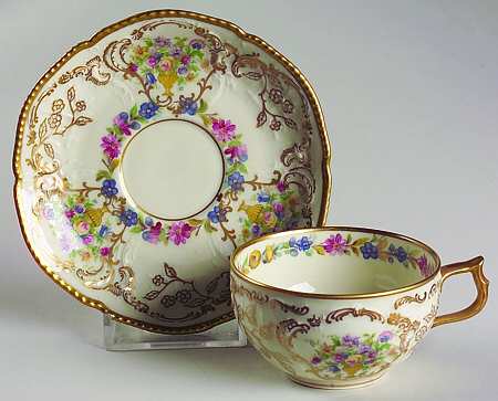 Du Barry Flat Demitasse Cup & Saucer Set