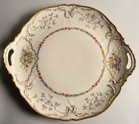 Du Barry Handled Cake Plate