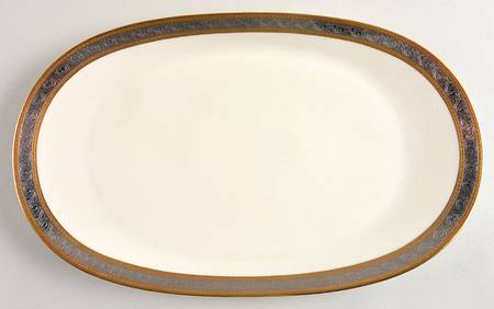 Duchess (Ivory Background) 14" Oval Serving Platter