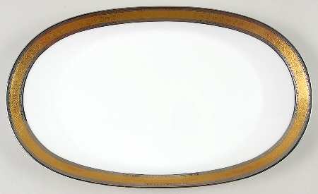 Duchess (White Backg) 12" Oval Serving Platter