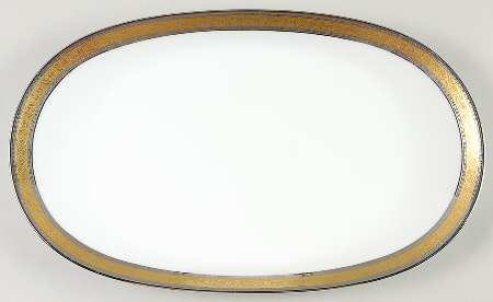 Duchess (White Backg) 14" Oval Serving Platter