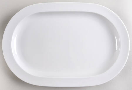 Duo White 14" Oval Serving Platter
