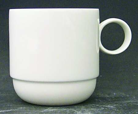 Duo White Flat Cup