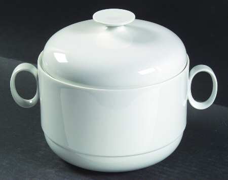 Duo White Tureen &  Lid