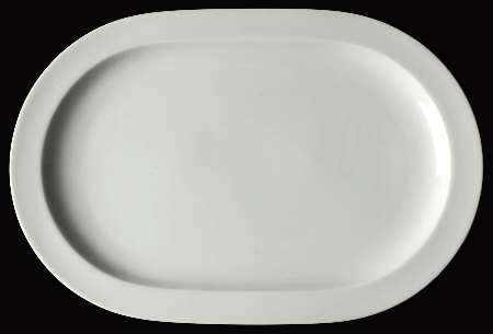 Duo White 13" Oval Serving Platter