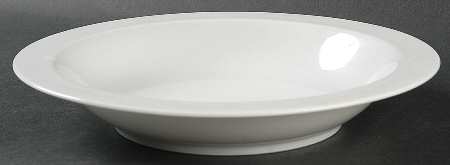 Duo White Rim Soup Bowl