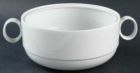 Duo White Lid for Round Vegetable