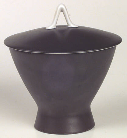 Ebony Black Sugar Bowl & Lid