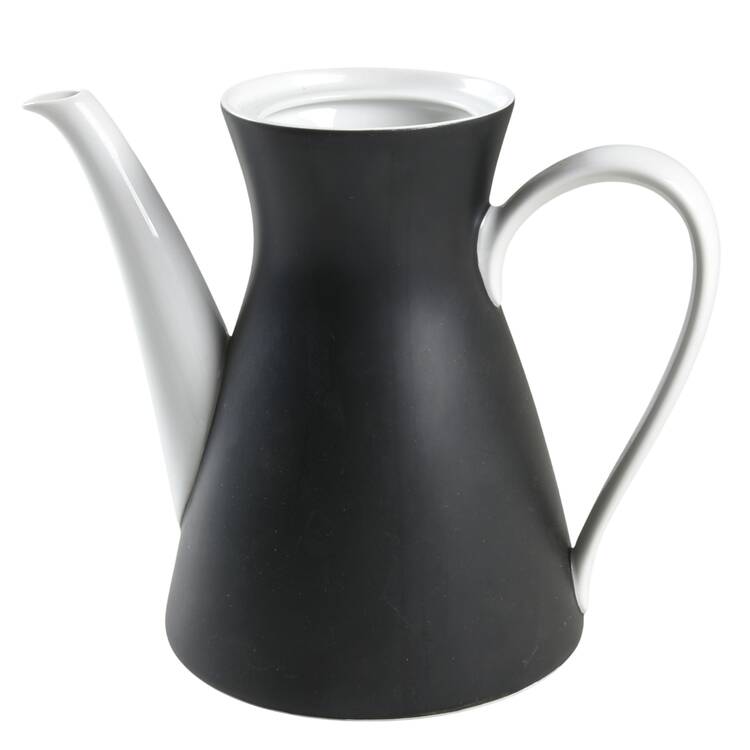 Ebony Black Teapot No Lid