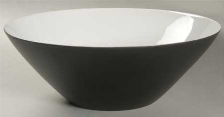 Ebony Black 9" Round Vegetable Bowl