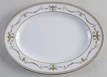 Eden (White Background) 12" Oval Serving Platter