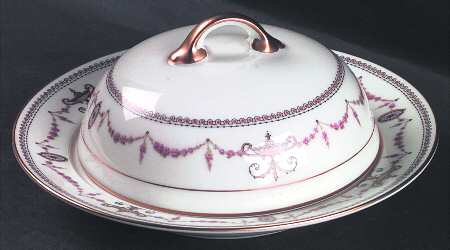 Eden (White Background) Round Covered Butter