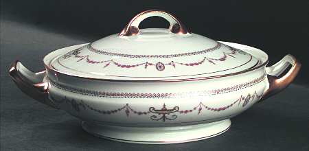 Eden (White Background) Round Covered Vegetable
