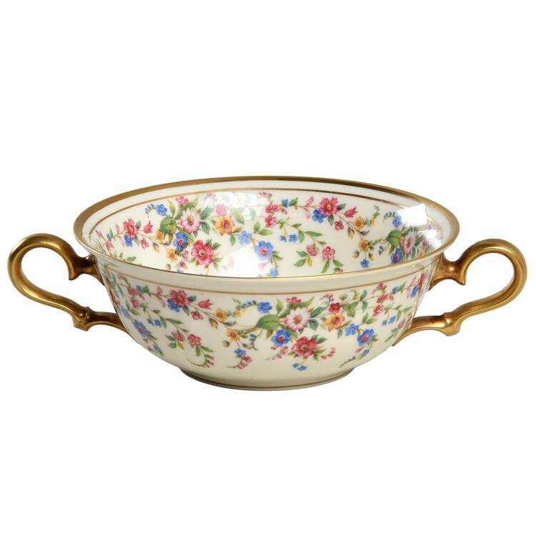 Eleanor Cream Flat Cream Soup Bowl by Rosenthal - Continental