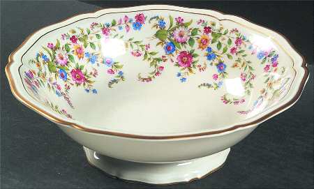Eleanor Cream 9" Round Vegetable Bowl