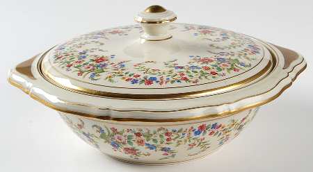 Eleanor Cream Round Covered Vegetable by Rosenthal - Continental
