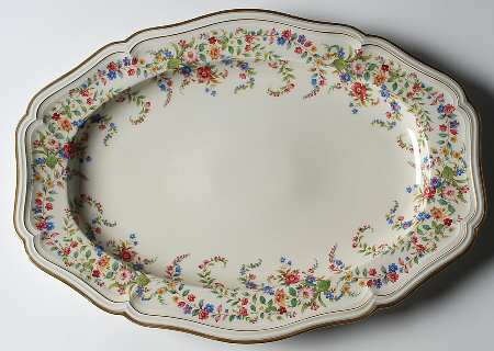 Eleanor Cream 15" Oval Serving Platter by Rosenthal - Continental