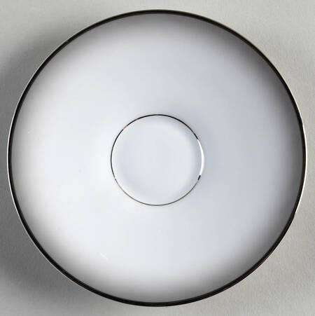 Elegance (Platinum Trim) Saucer for Flat Cup