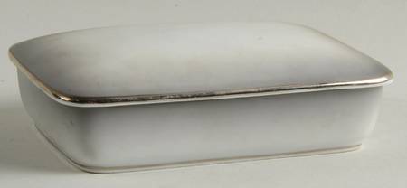 Elegance (Platinum Trim) Cigarette Box & Lid