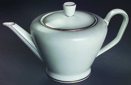 Elegance (Platinum Trim) Small Teapot & Lid