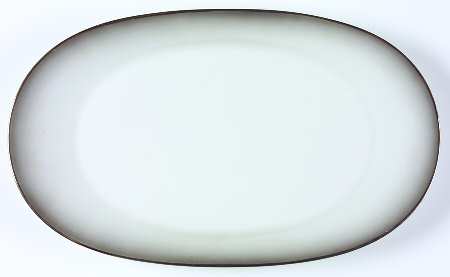 Elegance (Platinum Trim) 13" Oval Serving Platter
