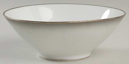 Elegance (Platinum Trim) 7" Round Vegetable Bowl