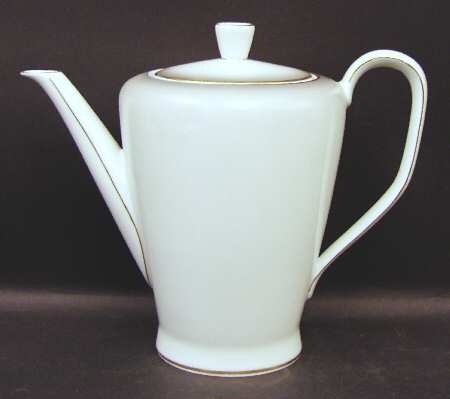 Elegance (Gold Trim) Coffee Pot & Lid