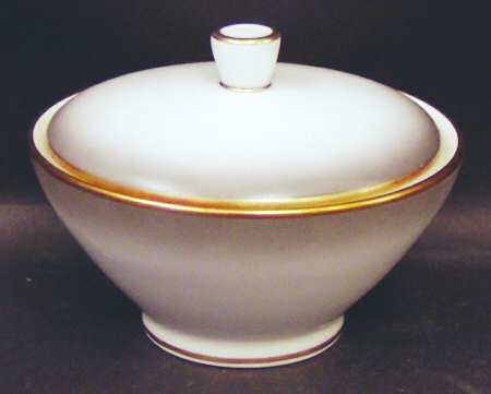 Elegance (Gold Trim) Sugar Bowl & Lid