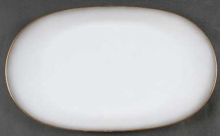 Elegance (Gold Trim) 14" Oval Serving Platter