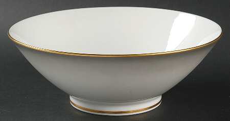 Elegance (Gold Trim) 9" Round Vegetable Bowl