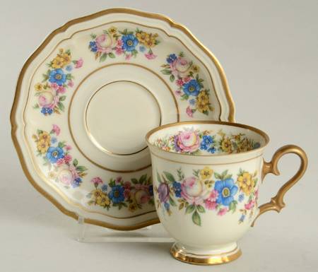 Ellice Footed Demitasse Cup & Saucer Set