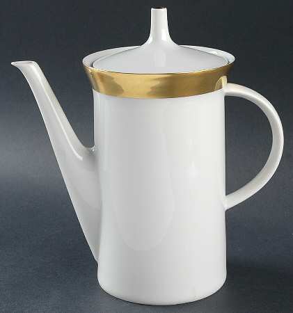 Elvira (White Background) Coffee Pot & Lid