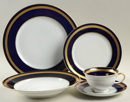 Eminence Cobalt Blue 5 Piece Place Setting