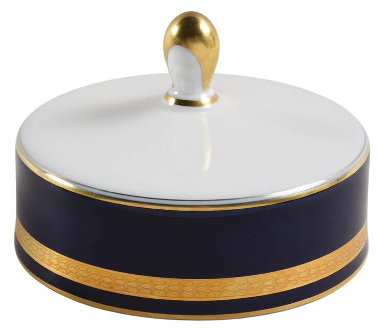 Eminence Cobalt Blue Lid for Round Butter