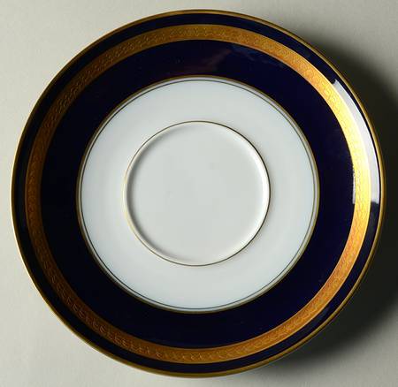 Eminence Cobalt Blue Saucer for Footed Cream Soup Bowl