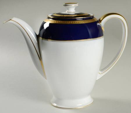 Eminence Cobalt Blue Coffee Pot & Lid