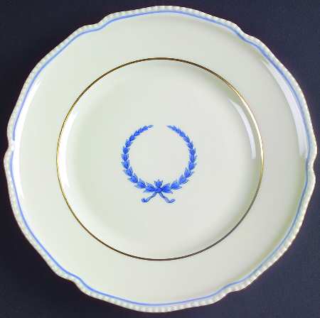 Empire (Blue Wreath, Ivory) Bread & Butter Plate