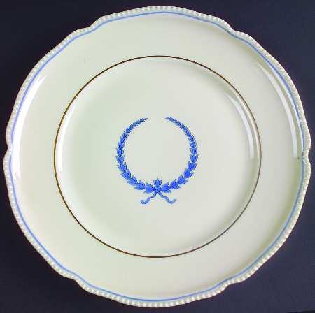 Empire (Blue Wreath, Ivory) Salad Plate