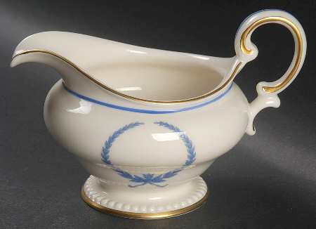 Empire (Blue Wreath, Ivory) Creamer